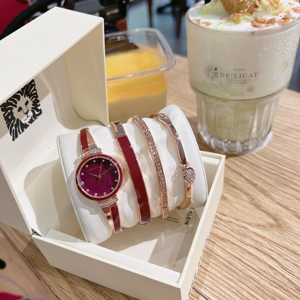 Set Đồng hồ nữ Anne Klein AK/2716RBST