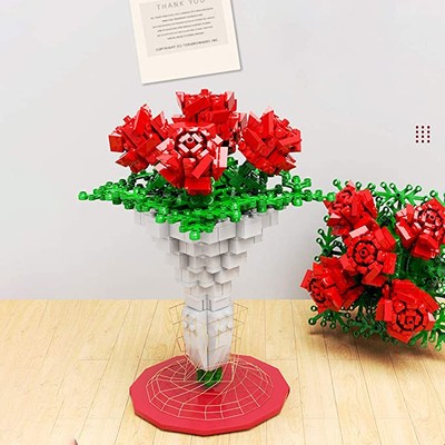 Mô Hình Nhựa 3D Lắp Ráp QiZhiLe Bông Hồng Đỏ 90015 (474 mảnh) - LG0021