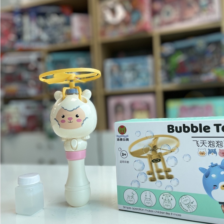 Đồ chơi chong chóng phun bong bóng