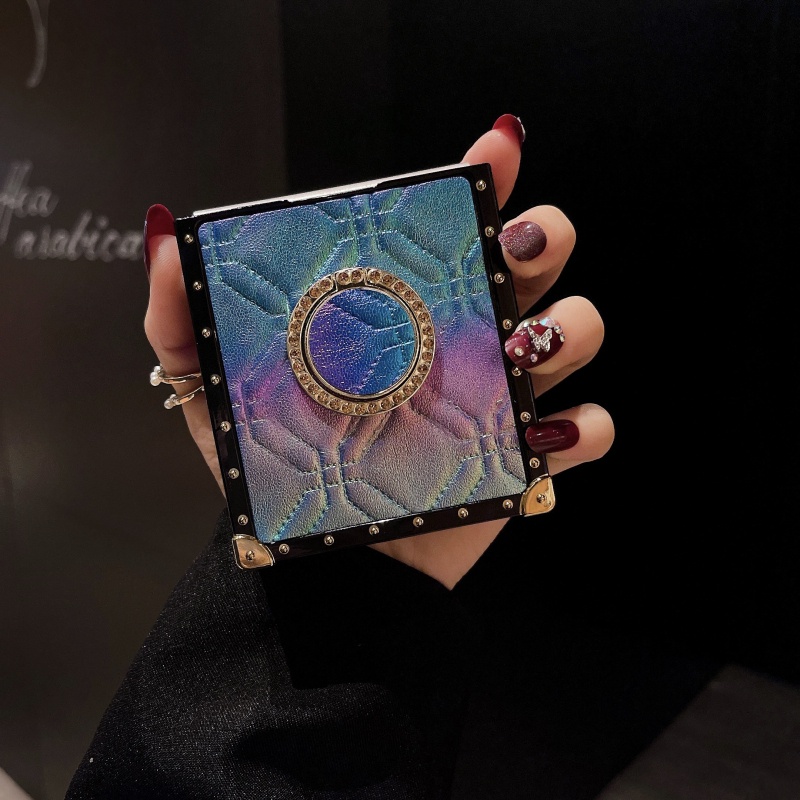 Ốp Điện Thoại Da TPU Silicon Mềm Mặt Kính Cứng Màu Nhám Cho Samsung Galaxy Z Flip 3 4 Flip3 Flip4 5G