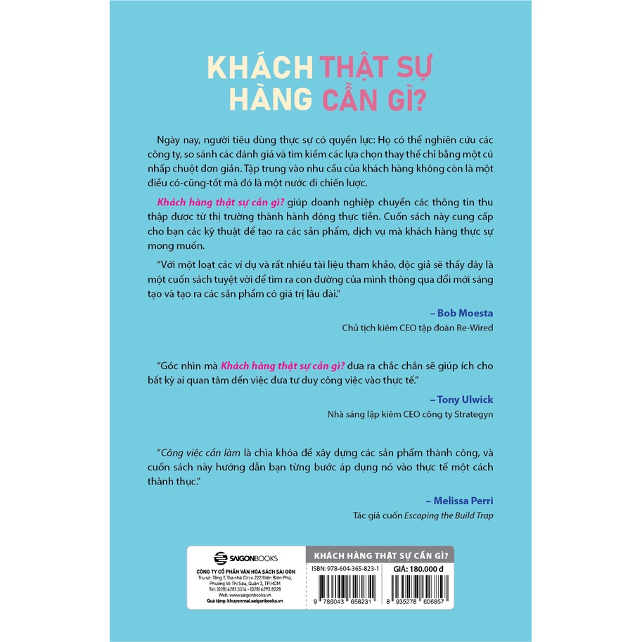 SÁCH -Khách hàng thật sự cần gì