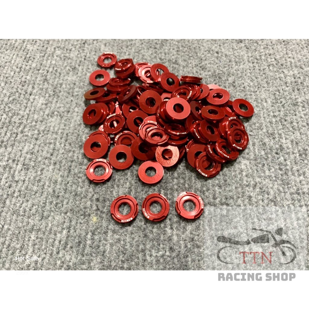 Long Đền gắn Dàn Áo xe máy Nhôm Kitaco màu Đỏ 6li và 8li, 10li Siêu Rẻ Đẹp