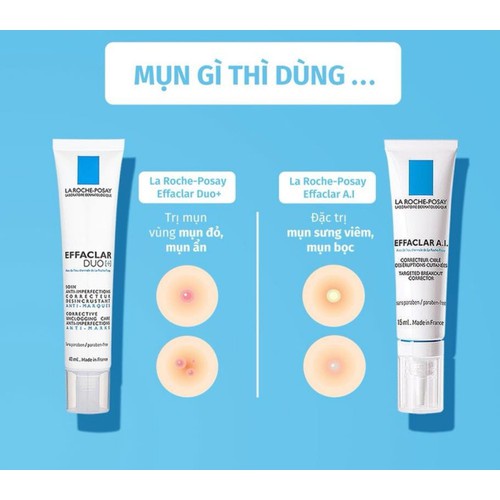 Kem Giảm Mụn Ẩn La Roche Posay Effaclar Duo+ 40ml - Bebeauskinshop