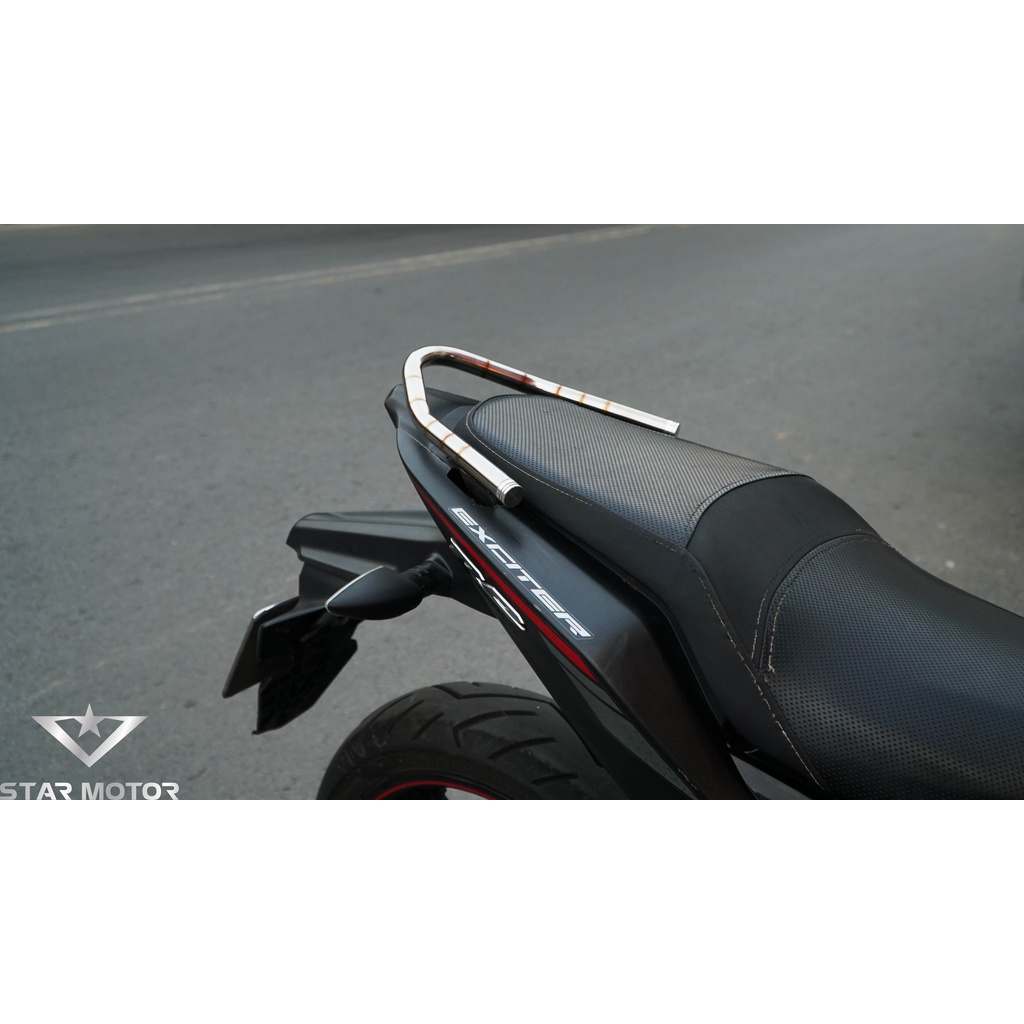 Tay xách, cảng Exciter 150-155 inox 304 mối hàn mũi tên