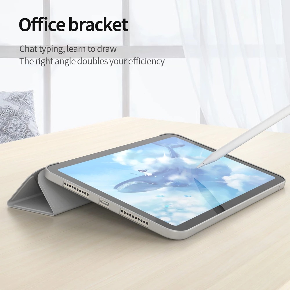 Bao Da PU Máy Tính Bảng Nam Châm Cho IPad Pro 11 2022 6th M2 IPad Air 5 4 10.9 10th Air 3 2 1 10.5 9.7 10.2 7th 8th 9th Mini 6 5 Ốp