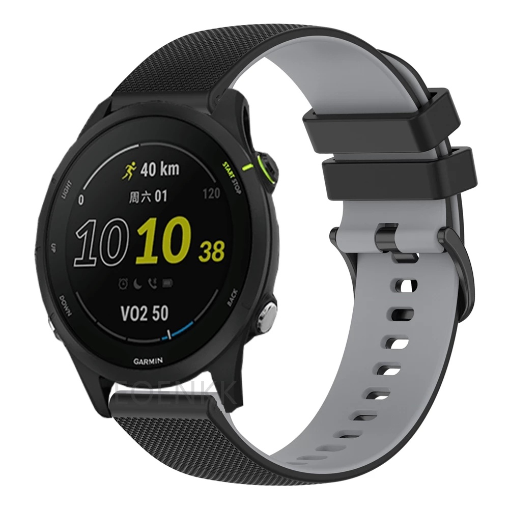 Dây Đeo Silicone 20mm Cho Garmin Forerunner 245 / 245M / 645 / 55 / Venu SQ / Vivoactive 3