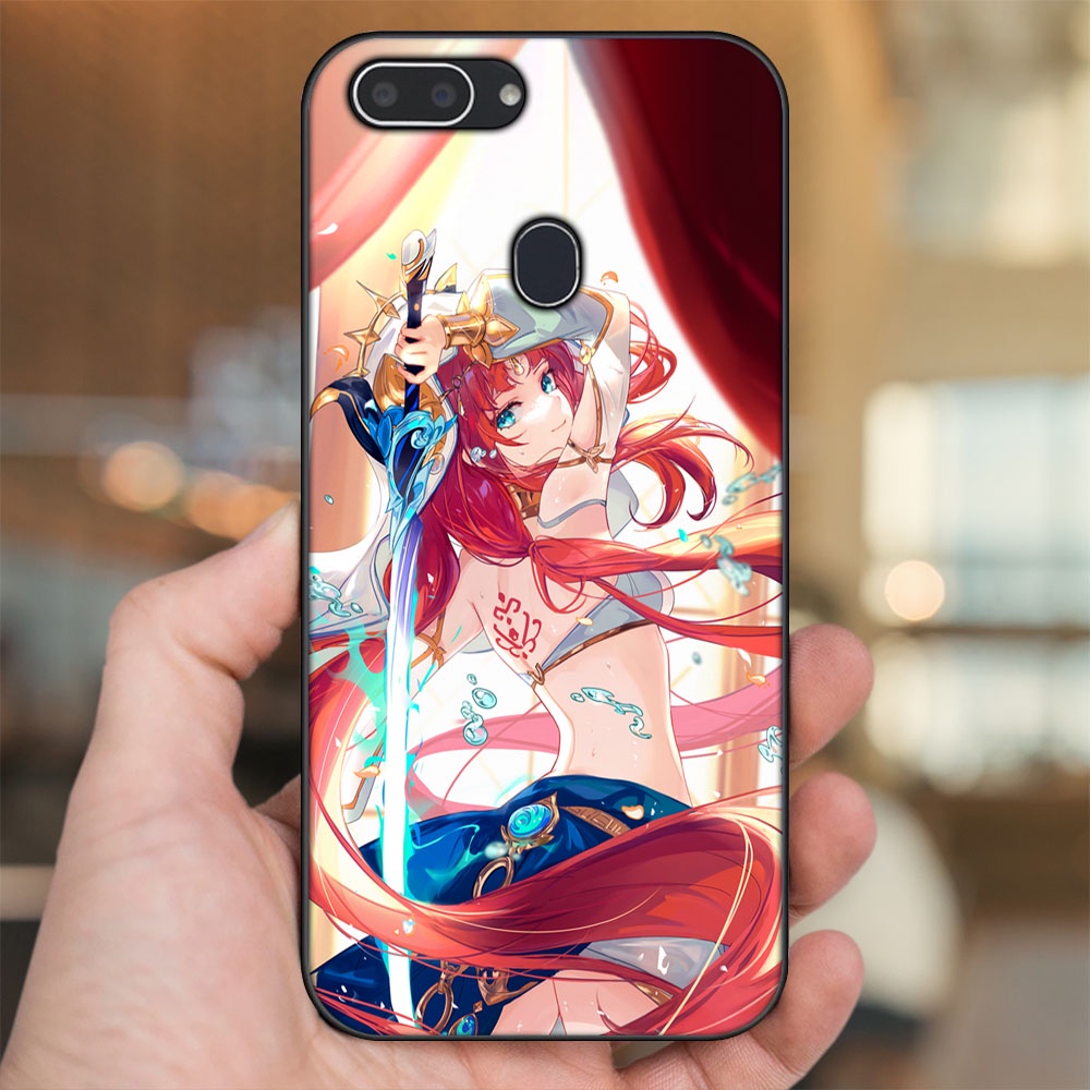Ốp lưng Realme 2 viền đen in hình Nilou Genshin Impact