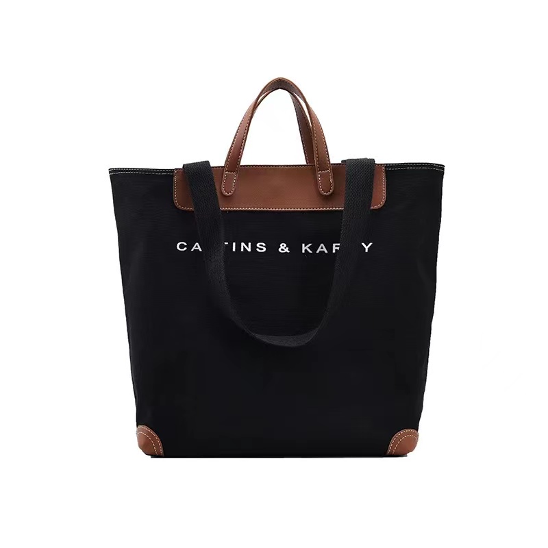 Mischa Túi canvas Đeo Chéo In Chữ Phong Cách retro Thời Trang Cho Nữ