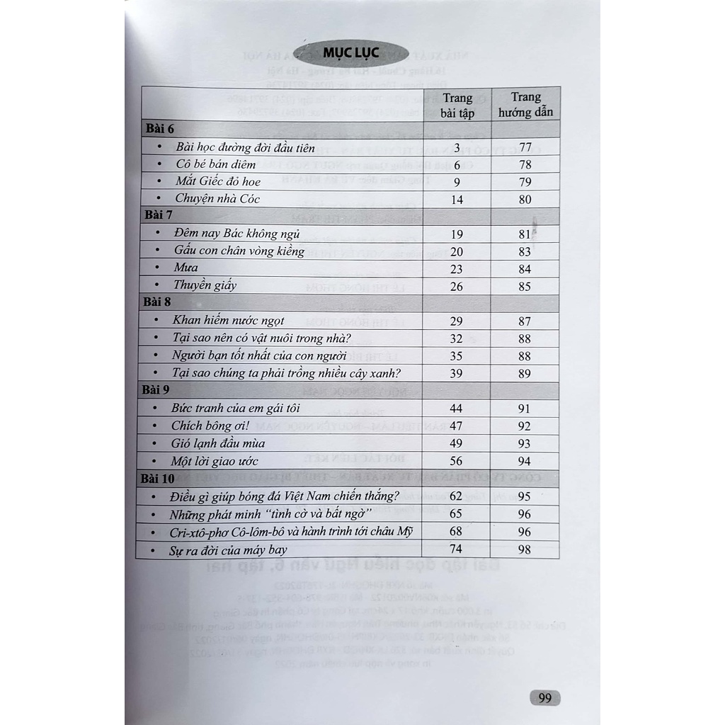 Sách - Bài tập đọc hiểu Ngữ văn 6 - Cánh Diều