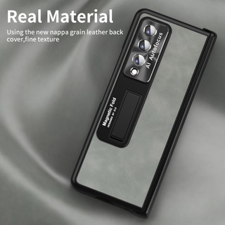 Ốp điện thoại da từ tính dạng gập bảo vệ toàn diện cho samsung z fold 4 galaxy fold 3