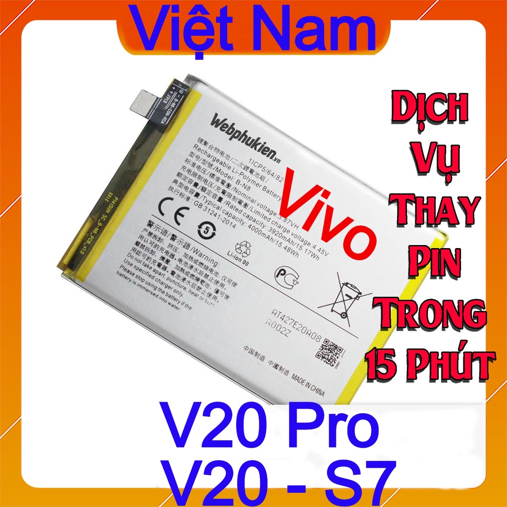Pin Scud cho Vivo S7, V20, V20 Pro mã pin B-N8 dung lượng 4000mAh