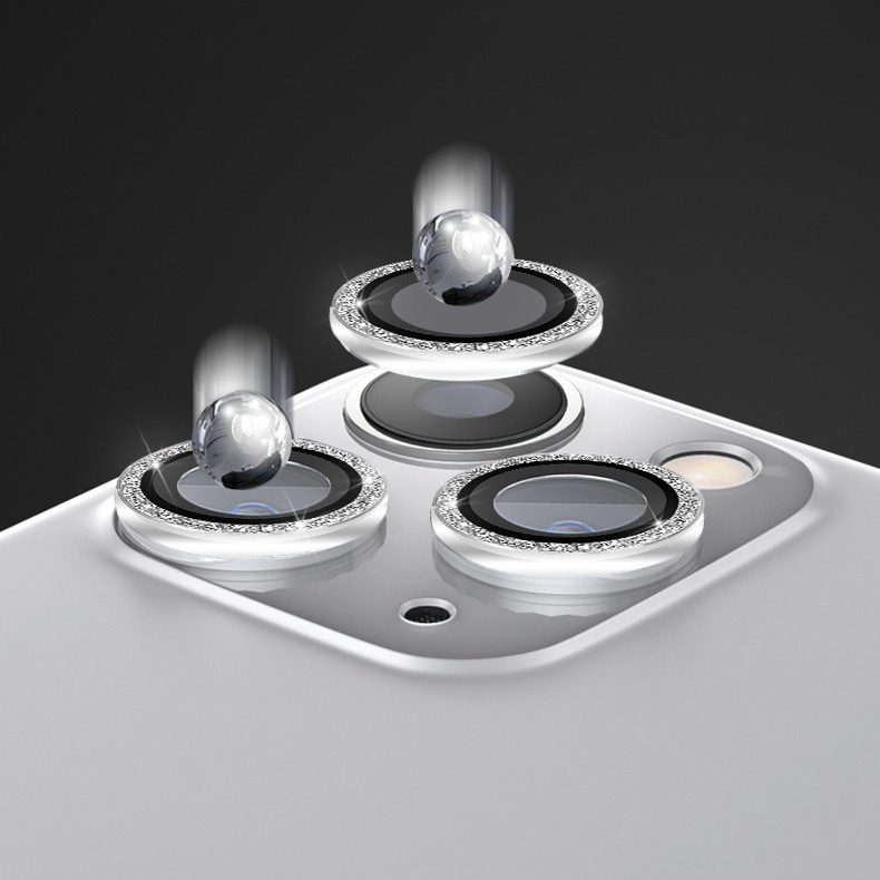 Kính cường lực iphone viền kim tuyến bảo vệ Camera 6/6plus/6s/6splus/7/7plus/8/8plus/x/xs/11/12/13/14/pro/max/promax