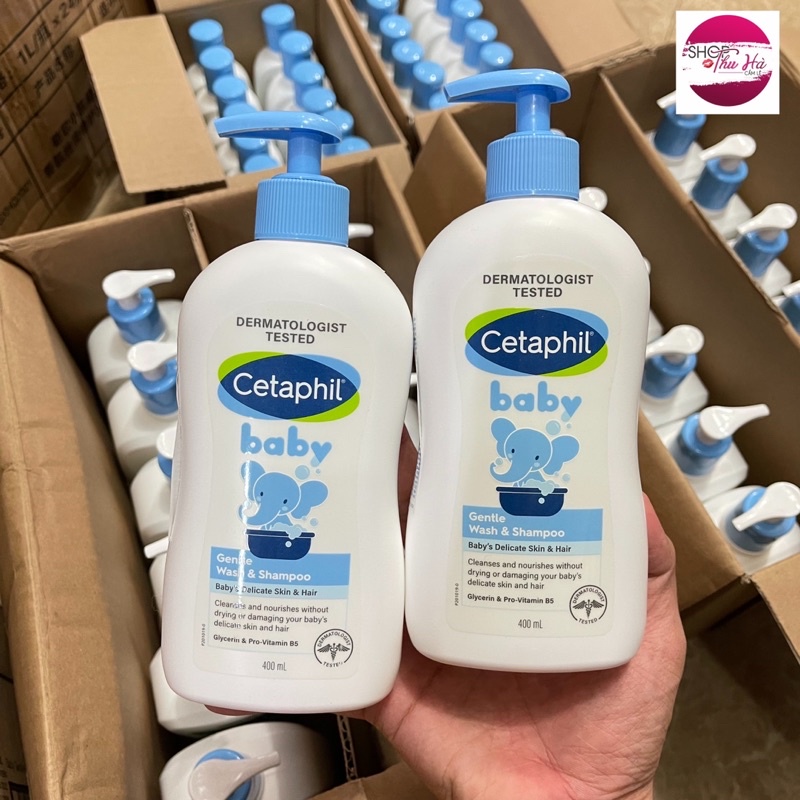 (CHÍNH HÃNG) Sữa Tắm Gội Cetaphil Baby Gentle Wash & Shampoo 230ml, 400ml (Mẫu Mới)