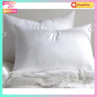 Combo 2 vỏ gối nằm trắng 40x60cm để thay thế cho vỏ ruột gối nằm