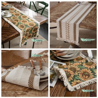 Khăn trải bàn runner vintage, tấm lót bàn, cổ điển, phủ kệ, tủ, bàn đầu giường - phụ kiện trang trí - Gippy Decor