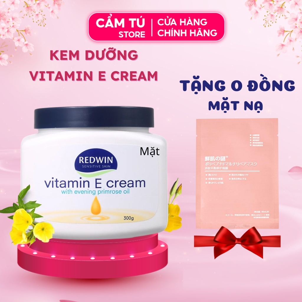 Kem dưỡng ẩm toàn thân kem dưỡng trắng da Vitamin E cream Úc chính hãng da căng mướt mịn màng 300g