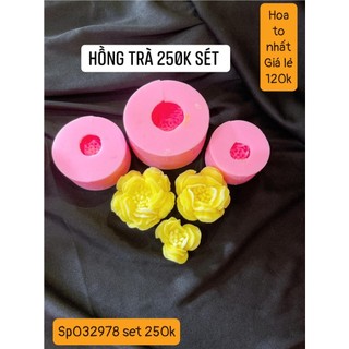 khuôn Silicone hoa hồng trà thái bộ 3