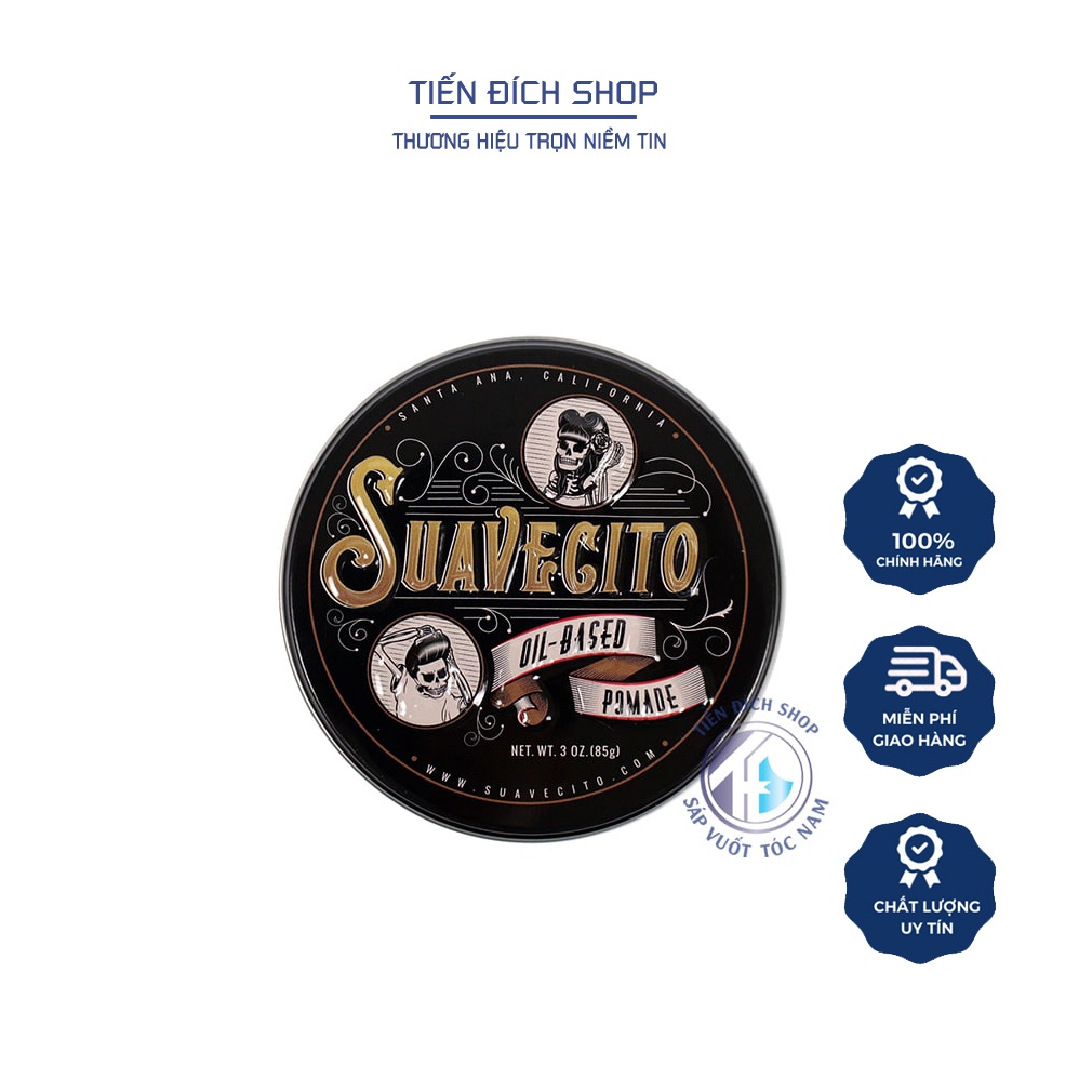 Pomade gốc dầu Suavecito Oil Based Pomade 85g chính hãng từ MỸ