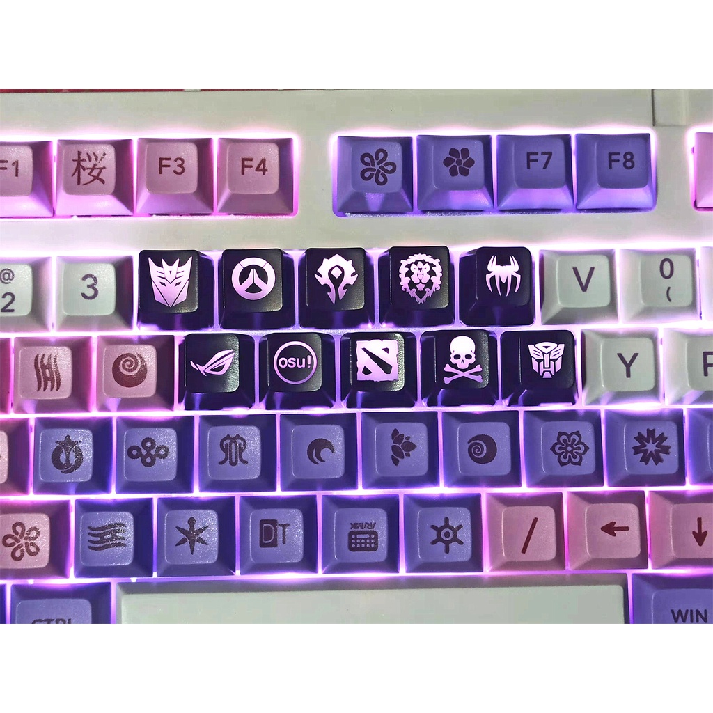 1 Nút Bàn Phím DOTA2 Bằng ABS Có Đèn Nền Dành Cho Máy Biến Hình OEM R4 ESC