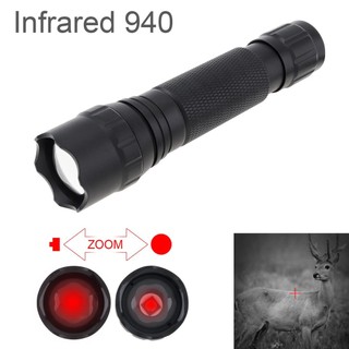Đèn pin hồng ngoại mini hồng ngoại 2000lm 502b 940nm hỗ trợ tầm nhìn ban đêm
