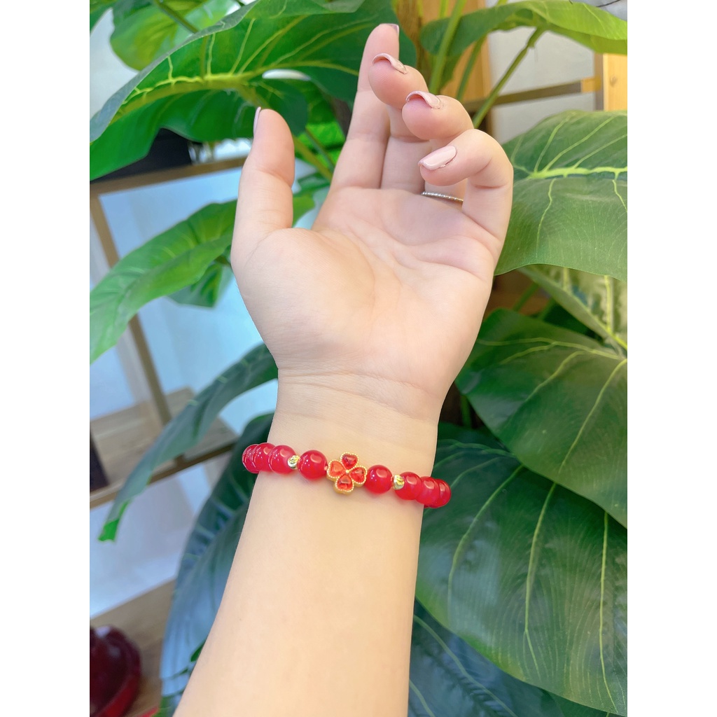 Vòng Tay Đá Phong Thủy Mix Charm Hạt Đủ Màu