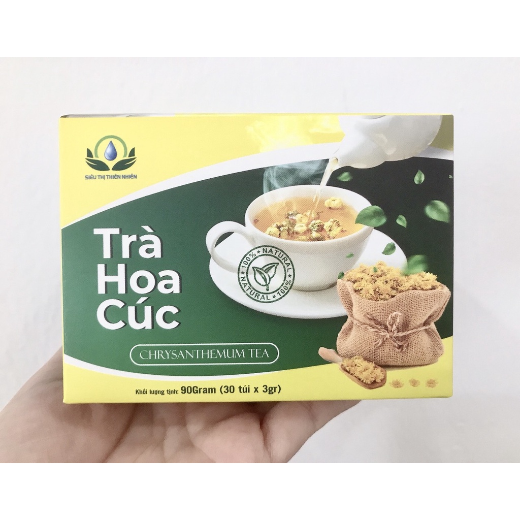 Trà Hoa Cúc hộp 30 Túi Lọc x 3Gram Siêu Thị Thiên Nhiên