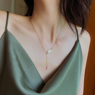 (Titan) N129 Dây Chuyền Nữ Cánh Tiên Dài Thả Không Đen Đẹp Ring House