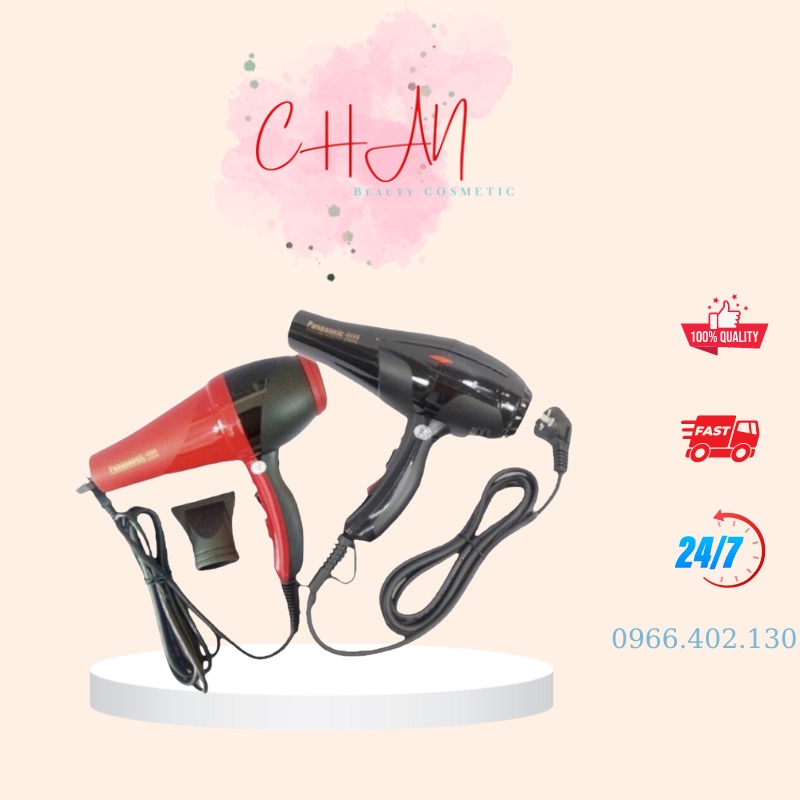 Máy sấy tóc Panassonic 2 chiều, dây 3m, có sáp thơm và đèn led công suất 2500w và 2800w Siêu Khoẻ