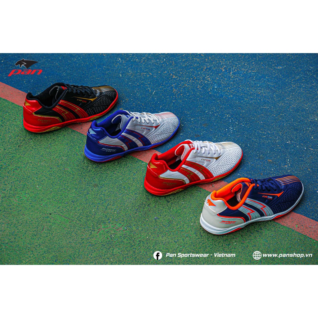 Giày đá banh đế bằng sân futsal Pan Thailand Patriot Evo Pod Control IC