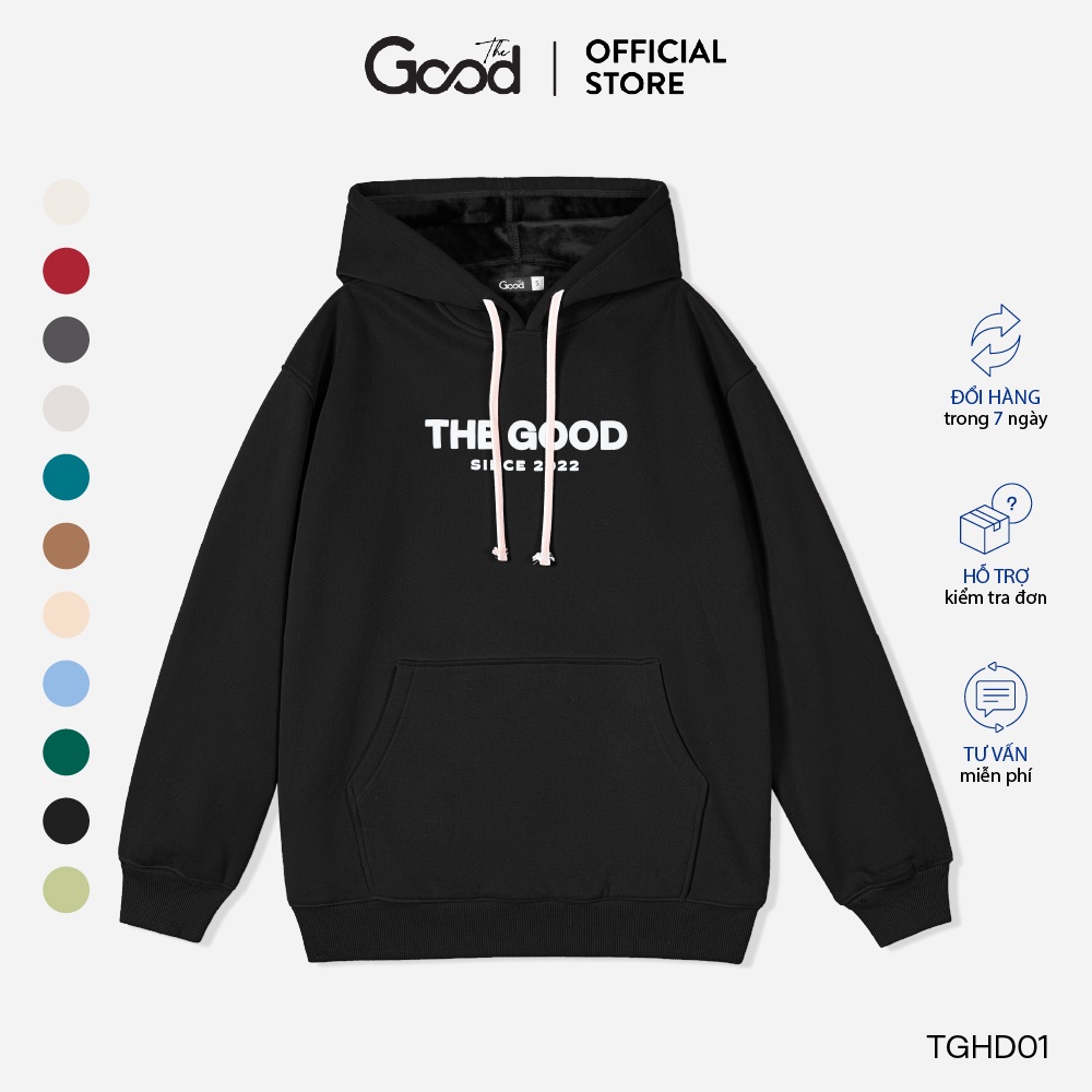Áo Hoodie Lót Lông Thiết Kế THE GOOD/ Basic Hoodie