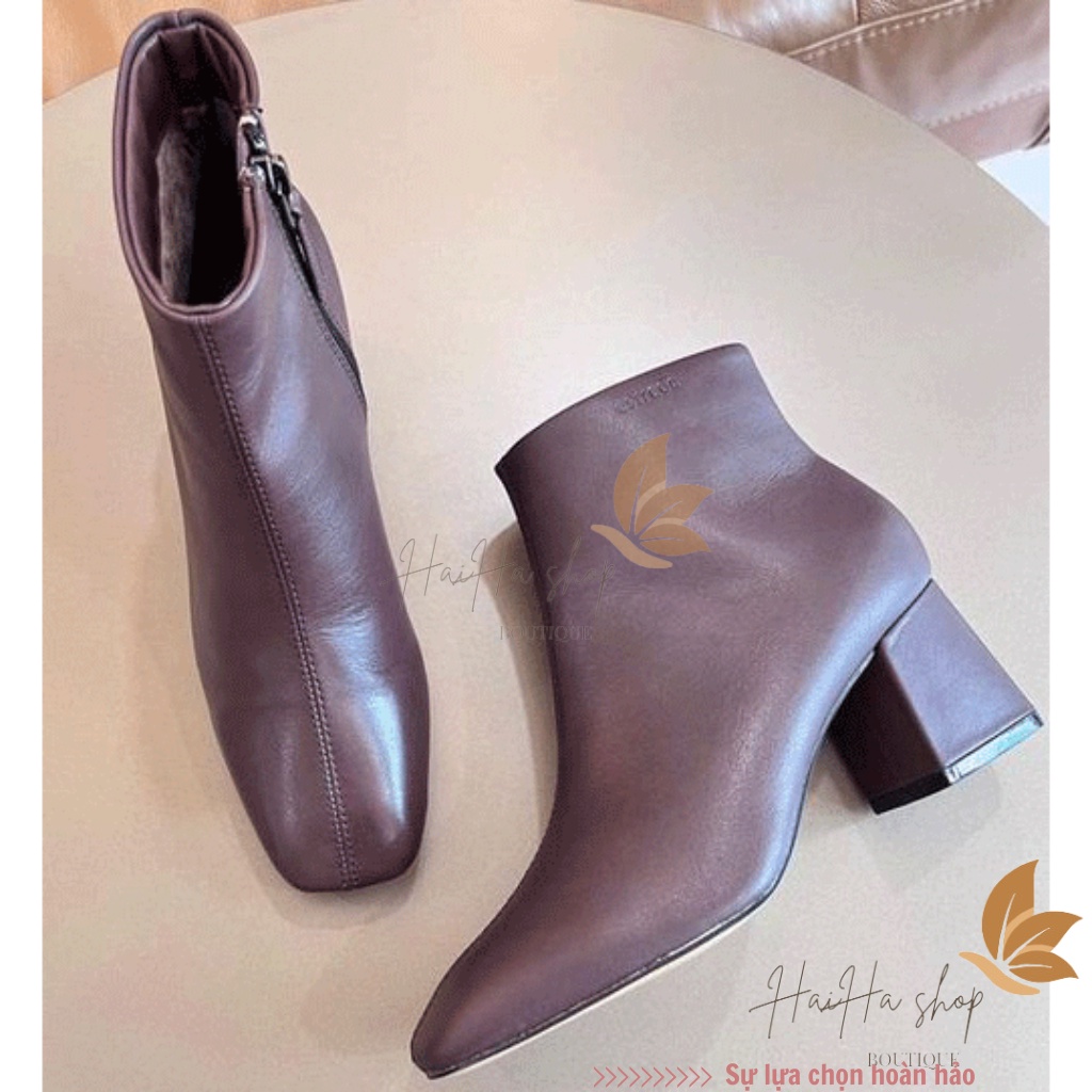 Giày bốt da thật cao 5m hàng chính hãng VNXK