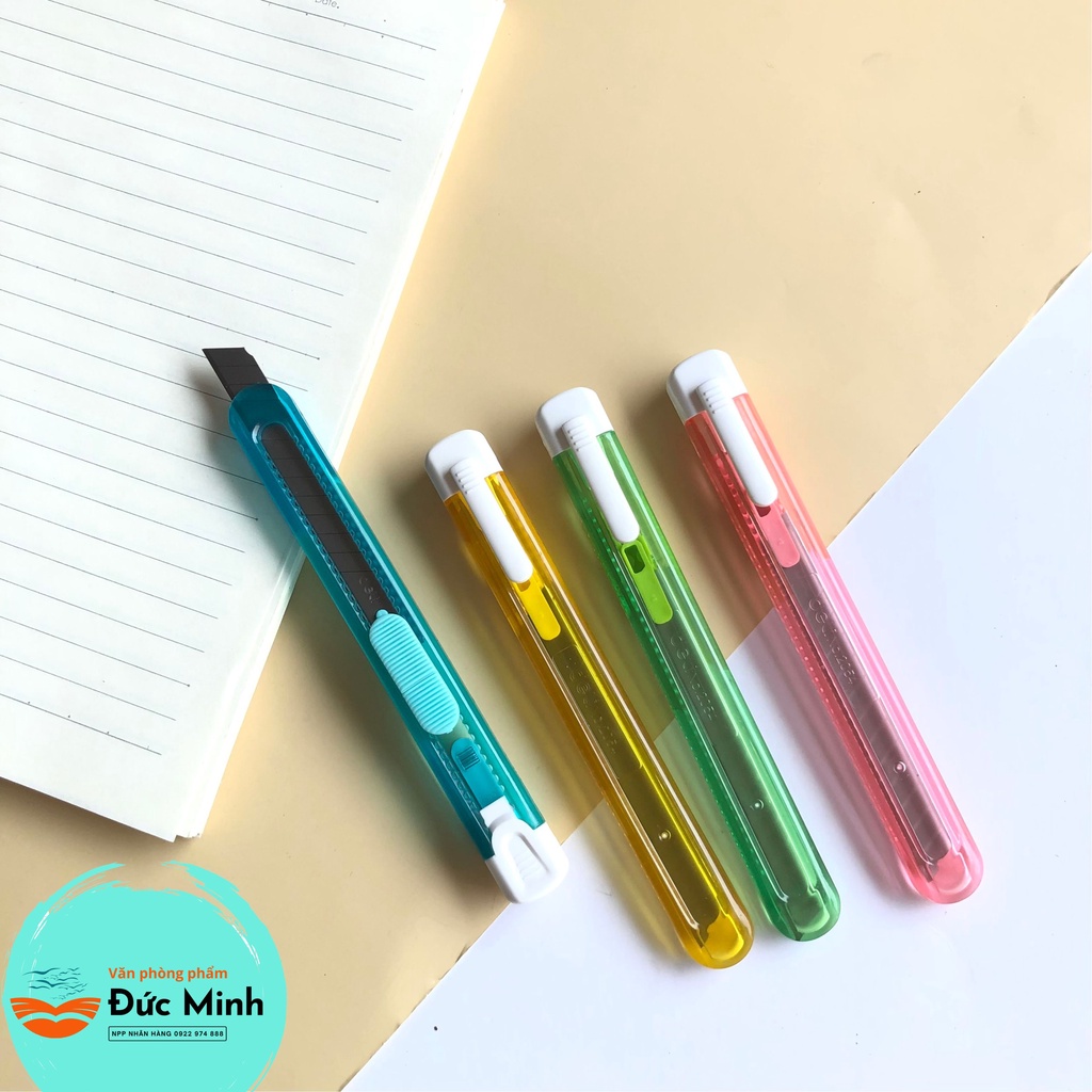 𝐃𝐚𝐨 𝐭𝐫𝐨̂̉ 𝐝𝐨̣𝐜 𝐠𝐢𝐚̂́𝐲 cỡ to/trung/ nhỏ dùng văn phòng/học sinh - Deli, SDI - lưỡi dao  - vpp Diệp Lạc