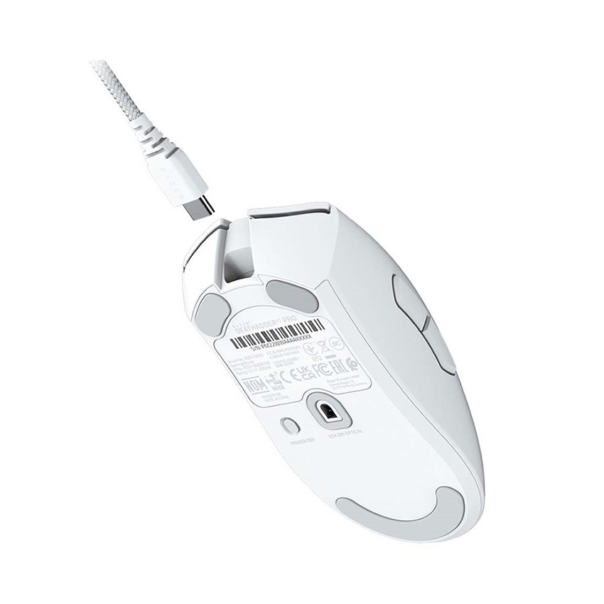Chuột game không dây Razer DeathAdder V3 Pro-Ergonomic White