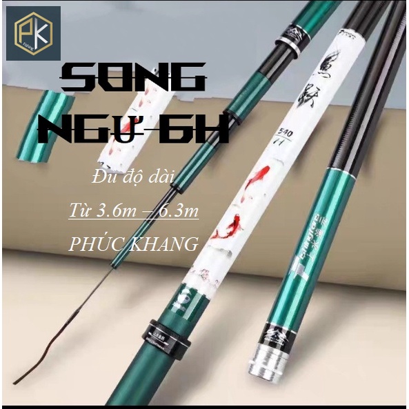 Cần Câu Tay Song Ngư 6H chuyên săn chép bản chính hãng tặng ngay 1 ngọn và 1 nhẫn_Đồ Câu Phúc Khang