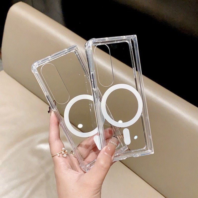 Ốp lưng Hỗ trợ sạc Samsung Fold 4 / Fold 3 / Flip 3 / Flip 4 chống sốc 4 góc bảo vệ máy
