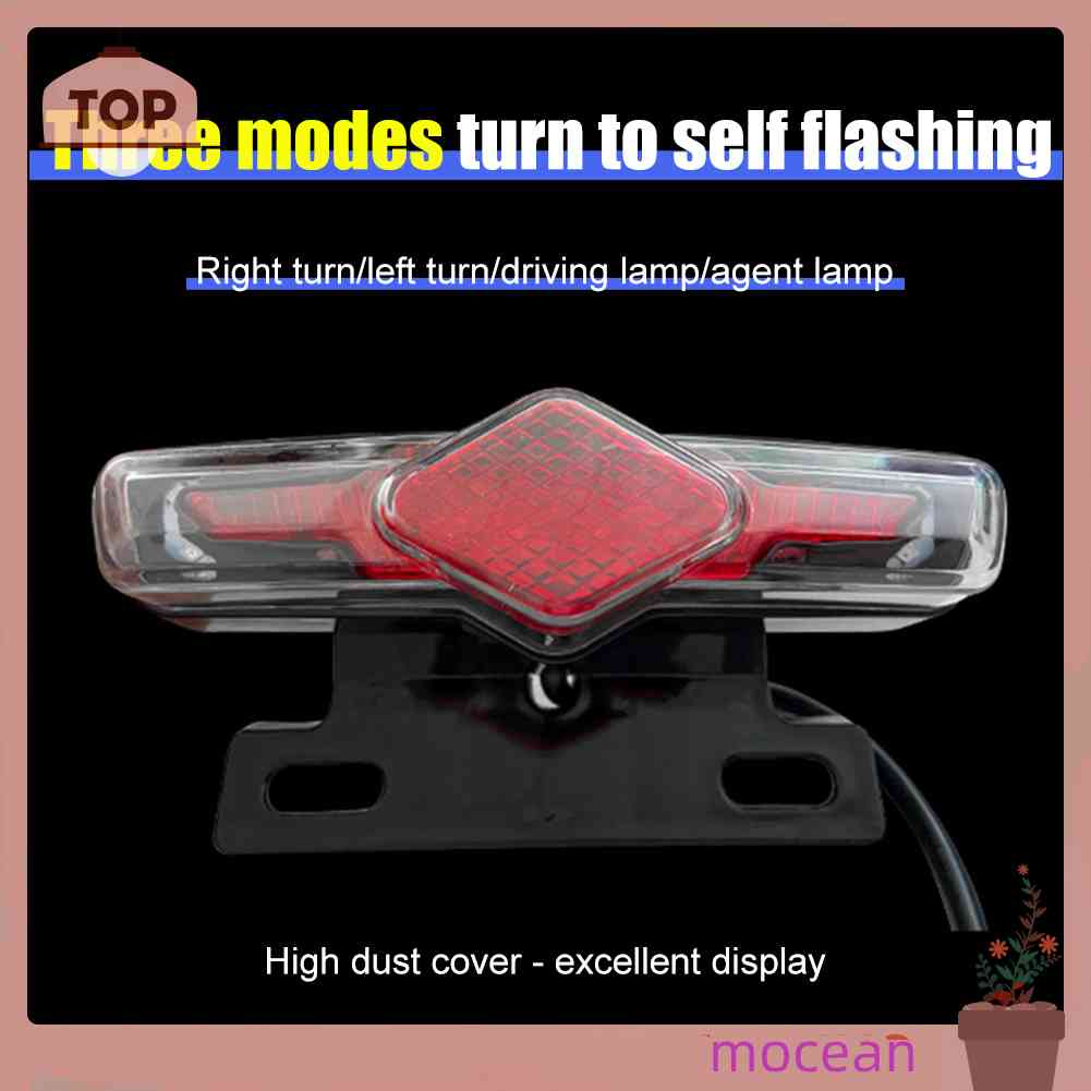 Đèn LED Xi Nhan 36-60V Chống Thấm Nước Gắn Đuôi Xe Đạp Điện