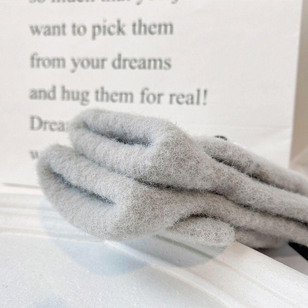 Găng Tay Nhung Giữ Ấm Mùa Đông Có Thể Chạm Màn Hình Cảm Ứng Dành Cho Nữ