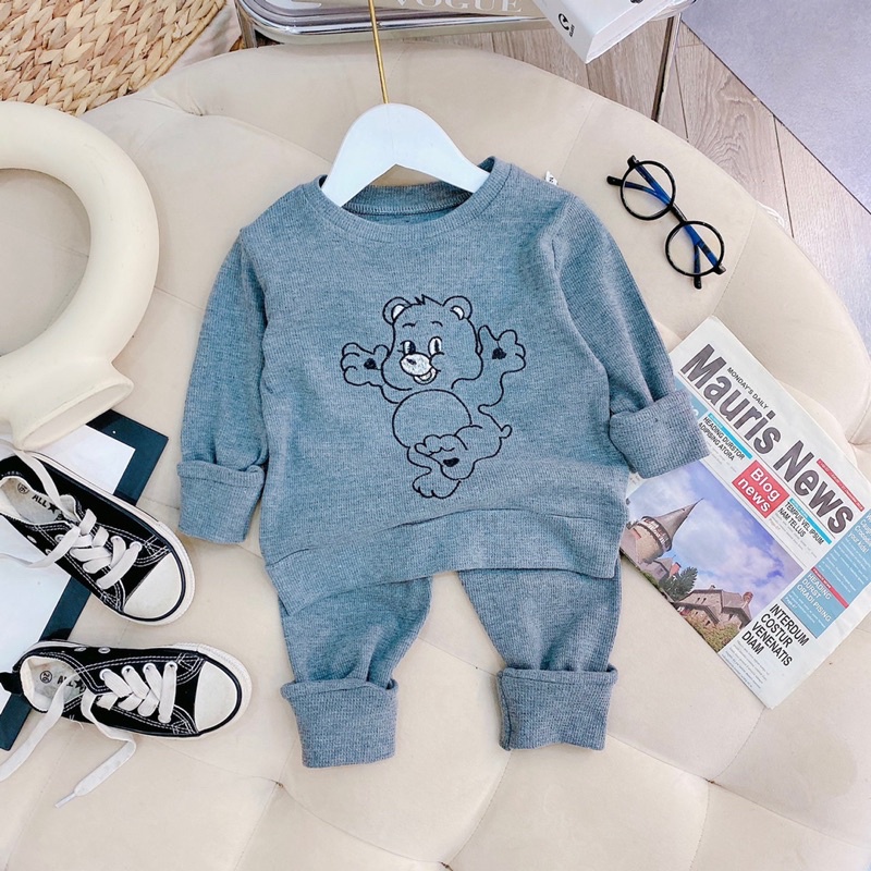 LION Bộ dài tay tổ ong cho bé mã 37050