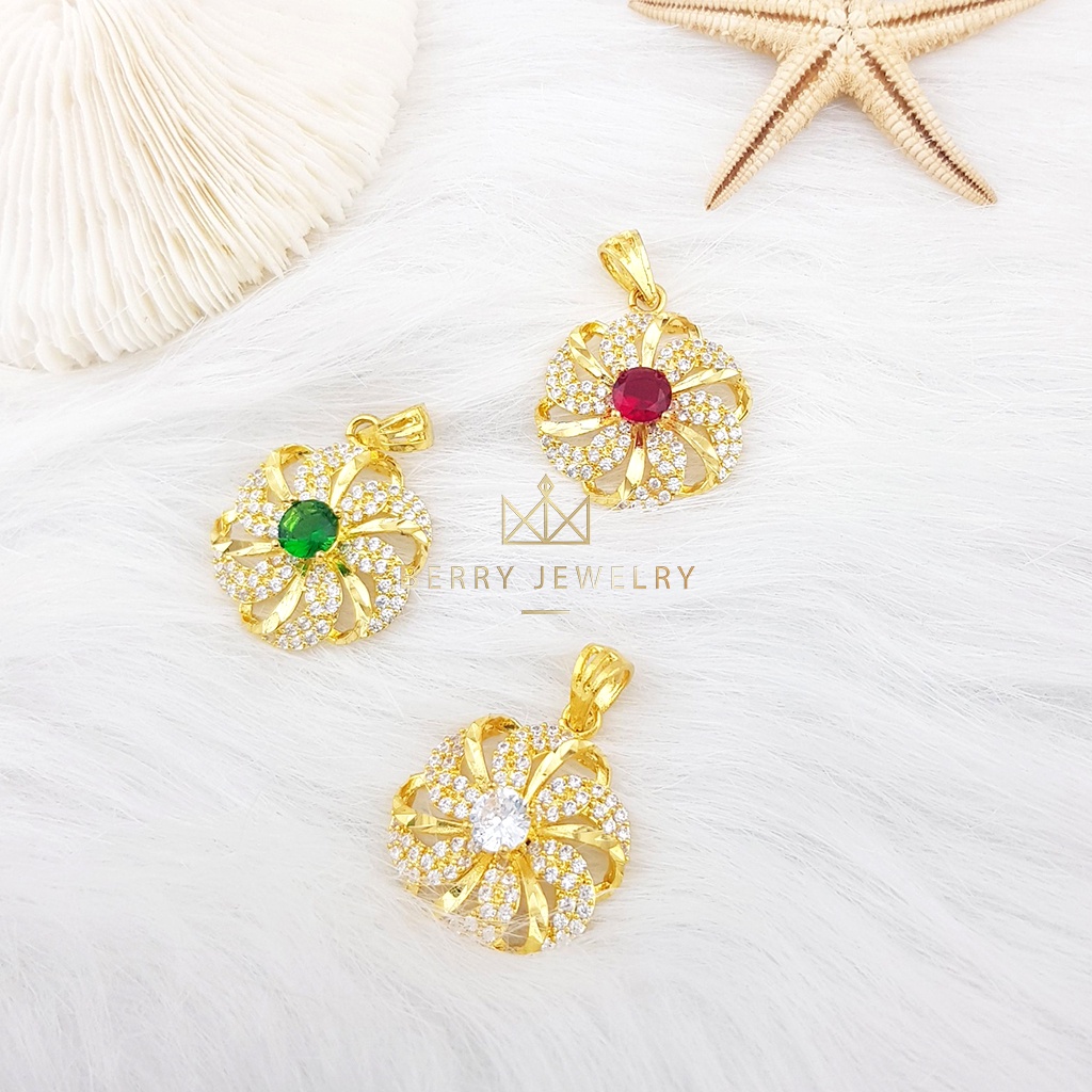 Mặt Dây Chuyền Nữ Dạng Charm Màu Vàng Nhiều Đá Sang Trọng Cao Cấp |BERRY JEWELRY