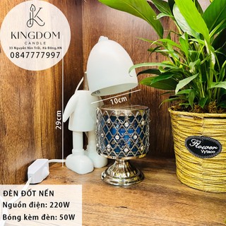 Đèn đốt nến thơm ROBOT HÀNG LOẠI 1- Phụ kiện nến thơm Yankee, Bath & Body Works - GU10 50W - Hàng sẵn