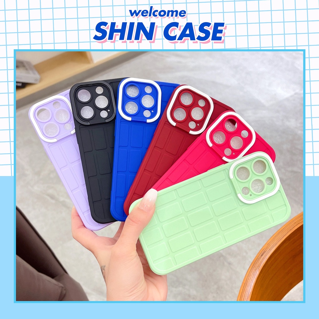 Ốp lưng iphone chống lưng viền cam gấp gọn 6/6plus/6s/6splus/7/7plus/8/8plus/x/xs/11/12/13/14/pro/max/promax/plus