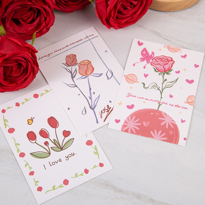 Thiệp Chúc Mừng Lễ Tạ Ơn Hoa Qixi Lãng Mạn