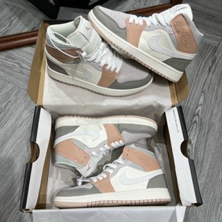 giày thể thao sneaker Jd milan cổ cao, Jd xám nâu bản cao cấp thật tự chụp+freeship