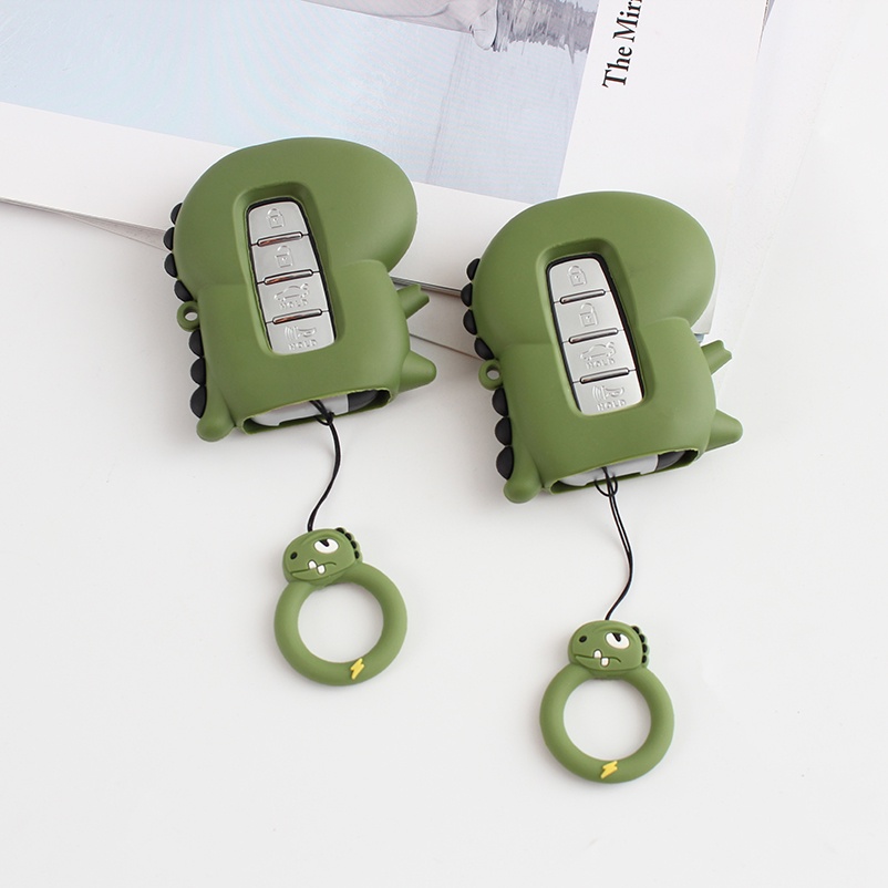 Vỏ Silicon Bảo Vệ Chìa Khóa Thông Minh Kèm Móc Khóa Cho KIA k3 / k5 / soluto / carnival / Seikos / sportage / Soont / carens