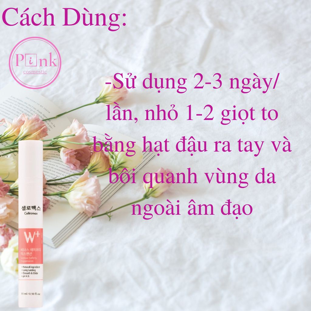 Gel Dưỡng Da Vùng Kín, Khử Mùi, Kháng Khuẩn, Se K.H.I.T VENUS SAFETY EXPANSION 15ML - Cellromax Hàn Quốc