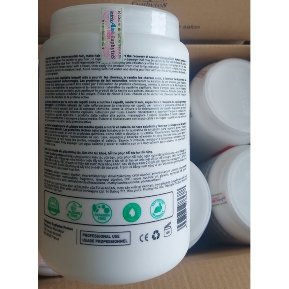 Kem Ủ Dưỡng Tóc Chuyên Sâu, Phục Hồi Tóc Hư Tổn EuphytoS Nutri Care Deep Repair Hair Mask 1600ml