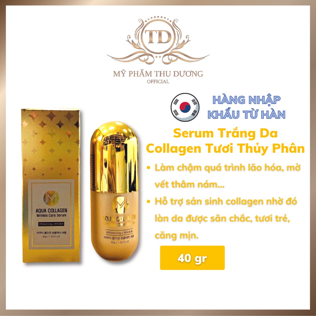 Serum Trắng Da Collagen Tươi Thủy Phân JM Aqua Collagen Wrinkle Care Serum Hàn Quốc - Thu Dương
