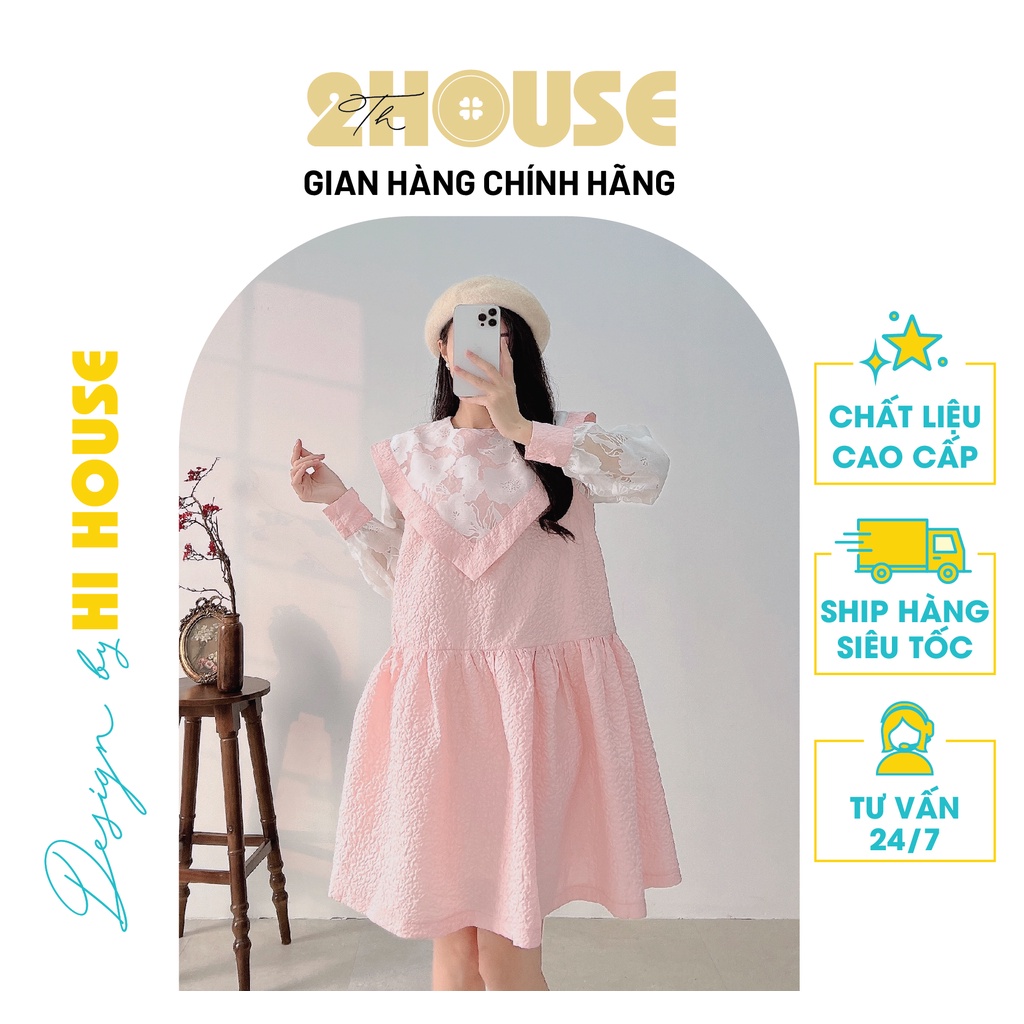 Đầm suông thiết kế tay dài 2HOUSE-HH01