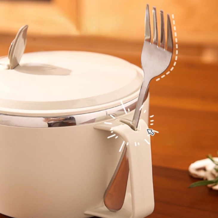 Tô Ăn Mì Có Nắp Đậy Bằng Thép Không Gỉ Hai Lớp Thân Thiện Với Môi Trường Chống Bỏng 1000ML1300ML