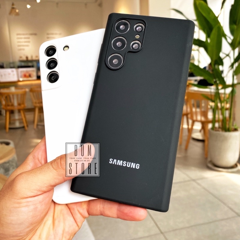 Ốp Lưng Samsung Galaxy S23 Ultra / S22 Ultra / S22 Plus / S21 Ultra / S21 Plus Silicon Có Lót Nhung Mặt Trong